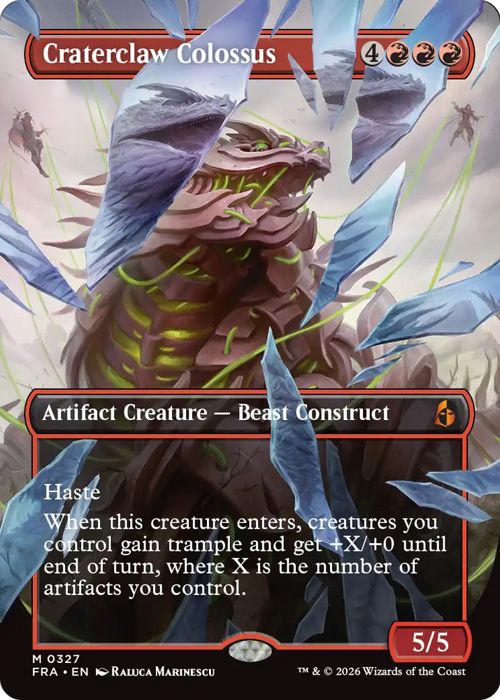 Craterclaw Colossus [Borderless] (0327) (Reality Fracture)(FRA-327)(M)