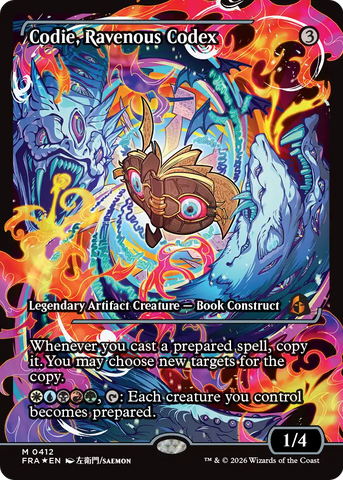 Codie, Ravenous Codex [Showcase] [Foil] (Reality Fracture)(FRA-412)(M)