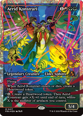 Aerid Konstrari [Showcase] (Fracture Foil) (0417) [Foil] (Reality Fracture)(FRA-417)(M)