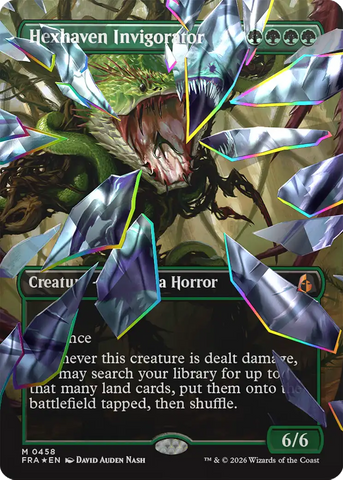 Hexhaven Invigorator [Borderless] (Facet Foil) [Foil] (Reality Fracture)(FRA-458)(M)