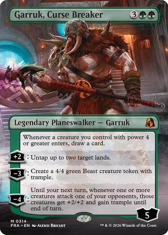Garruk, Curse Breaker [Borderless] (Reality Fracture)(FRA-314)(M)
