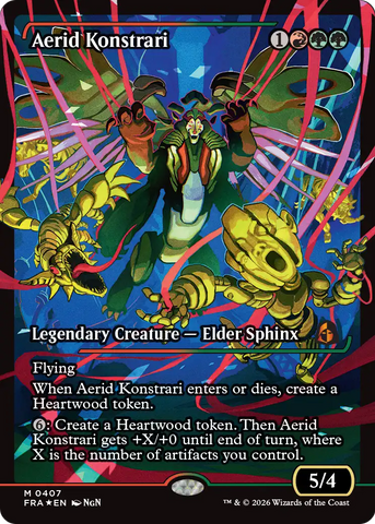 Aerid Konstrari [Showcase] (0407) [Foil] (Reality Fracture)(FRA-407)(M)