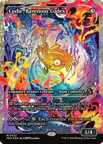 Codie, Ravenous Codex [Showcase] (Fracture Foil) [Foil] (Reality Fracture)(FRA-422)(M)