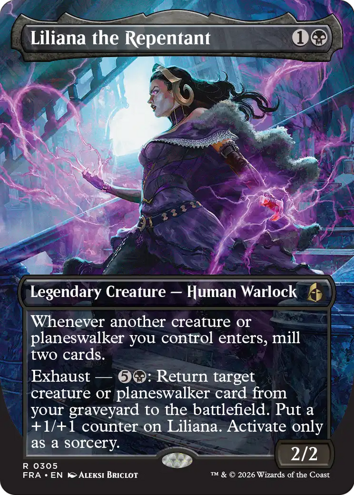 Liliana the Repentant [Borderless] (Reality Fracture)(FRA-305)(R)