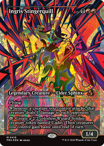 Ingris Stingerquill [Showcase] (Fracture Foil) (0419) [Foil] (Reality Fracture)(FRA-419)(M)