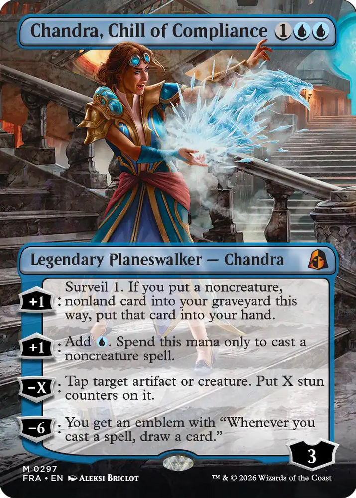 Chandra, Chill of Compliance [Borderless] (Reality Fracture)(FRA-297)(M)