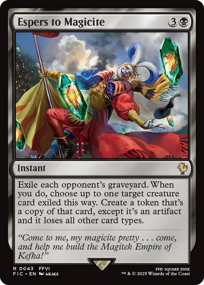 esper origins final fantasy mtg (As this Saga enters and after your draw step Esper Origins MTG Final Fantasy