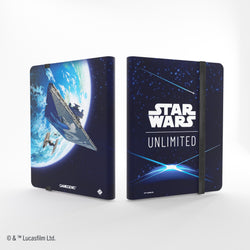 Gamegenic Star Wars Unlimited Zip-Up Album 18-Pocket - Card Back Blue