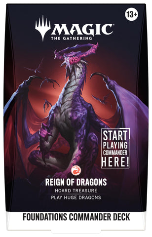 Magic the Gathering Foundations Commander Deck - Reign of Dragons