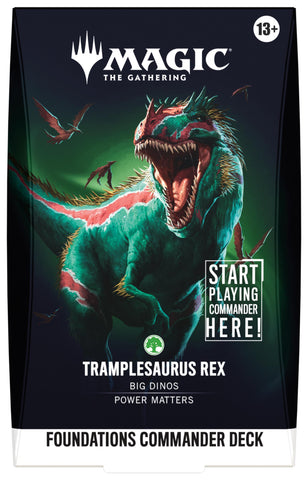 Magic the Gathering Foundations Commander Deck - Tramplesaurus Rex