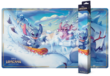 Disney Lorcana TCG S14 Hyperia City: Snowboarding Stitch Playmat