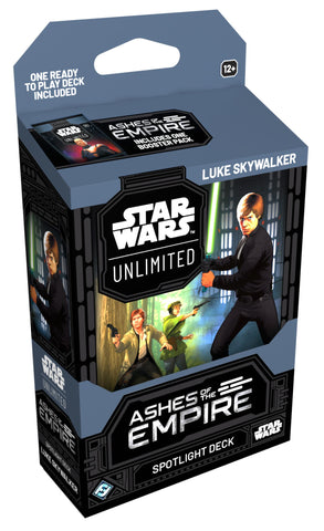 Star Wars Unlimited - Ashes of the Empire Spotlight Deck Display (Luke Skywalker)